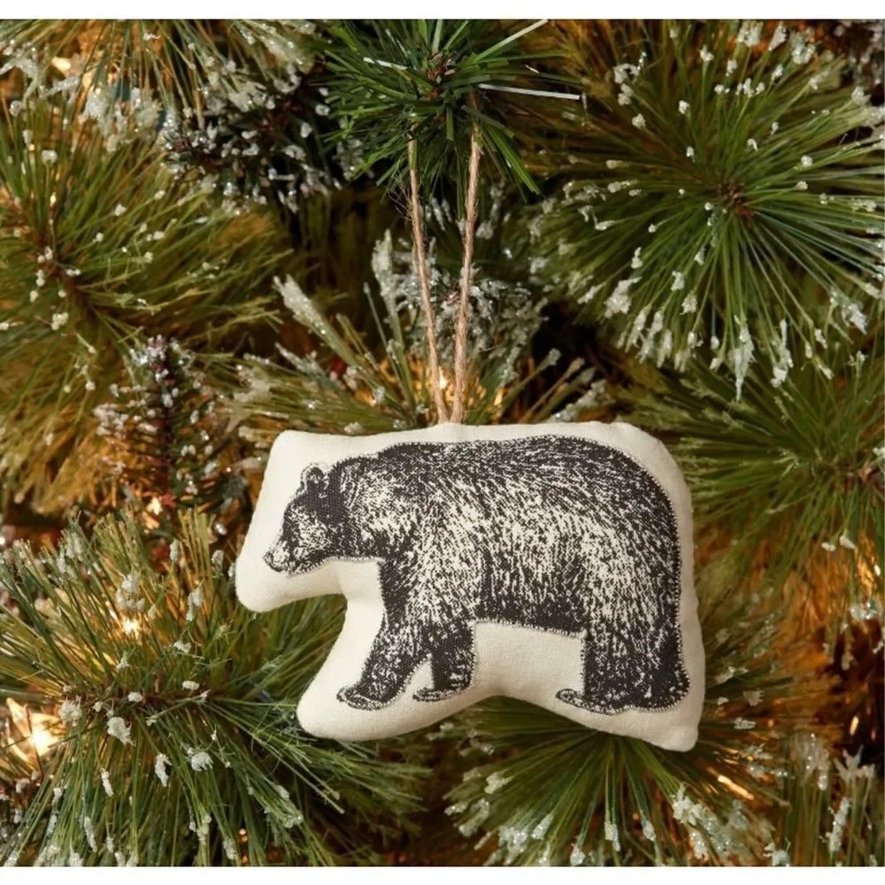 Target Fabric Black Bear Pillow Christmas Tree Ornament Wondershop